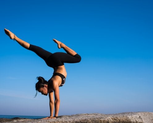 yoga inversion pose