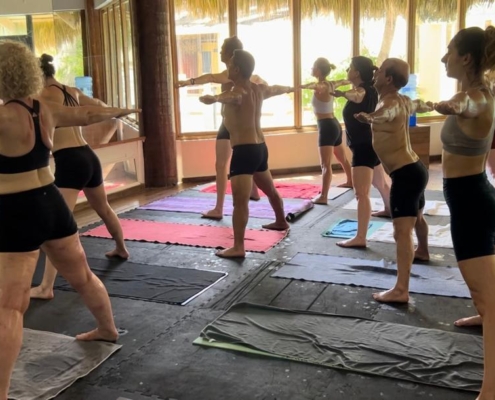 yoga group training